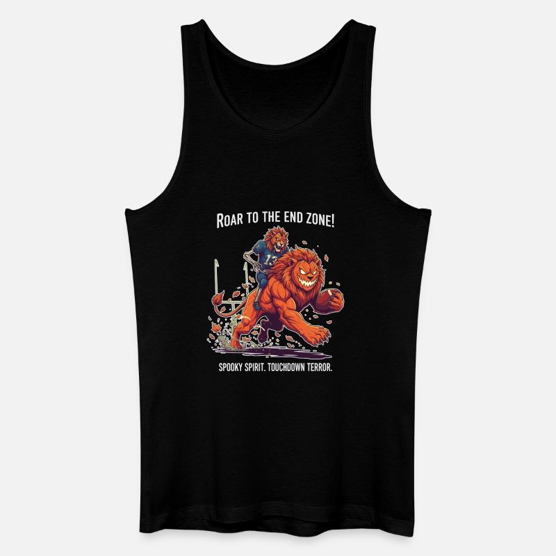 Spooky Touchdown Terror - Männer Bio Tank Top - Schwarz