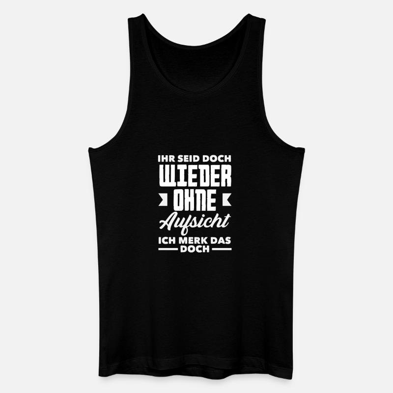 Again without supervision – sarcasm - Men’s Organic Tank Top - black