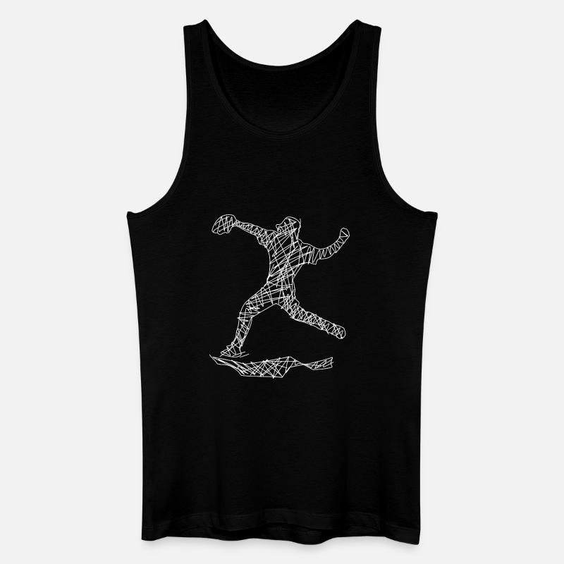 Baseball - Männer Bio Tank Top - Schwarz