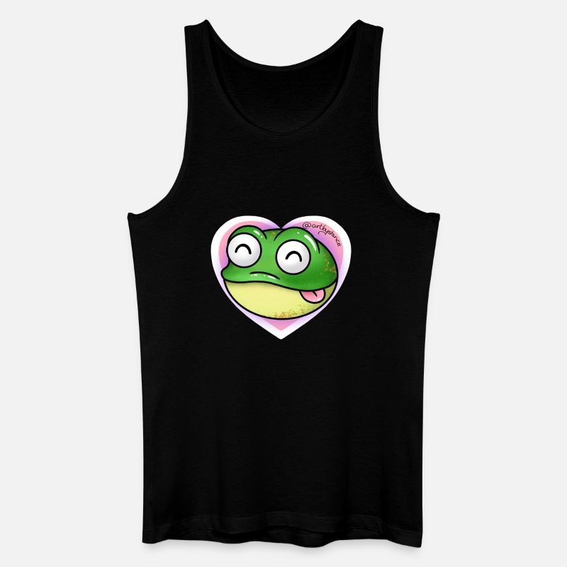 Frosch - Männer Bio Tank Top - Schwarz