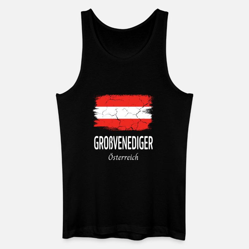 Großvenediger - Männer Bio Tank Top - Schwarz