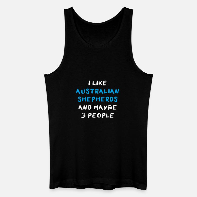 Australian Shepherd - Männer Bio Tank Top - Schwarz