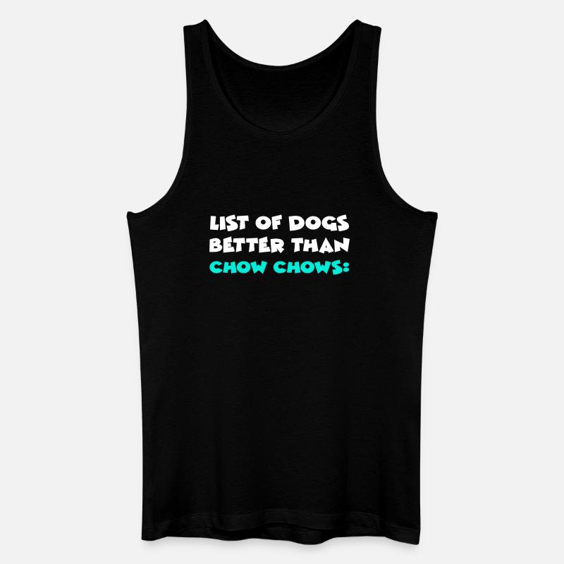 Chow Chow - Männer Bio Tank Top - Schwarz