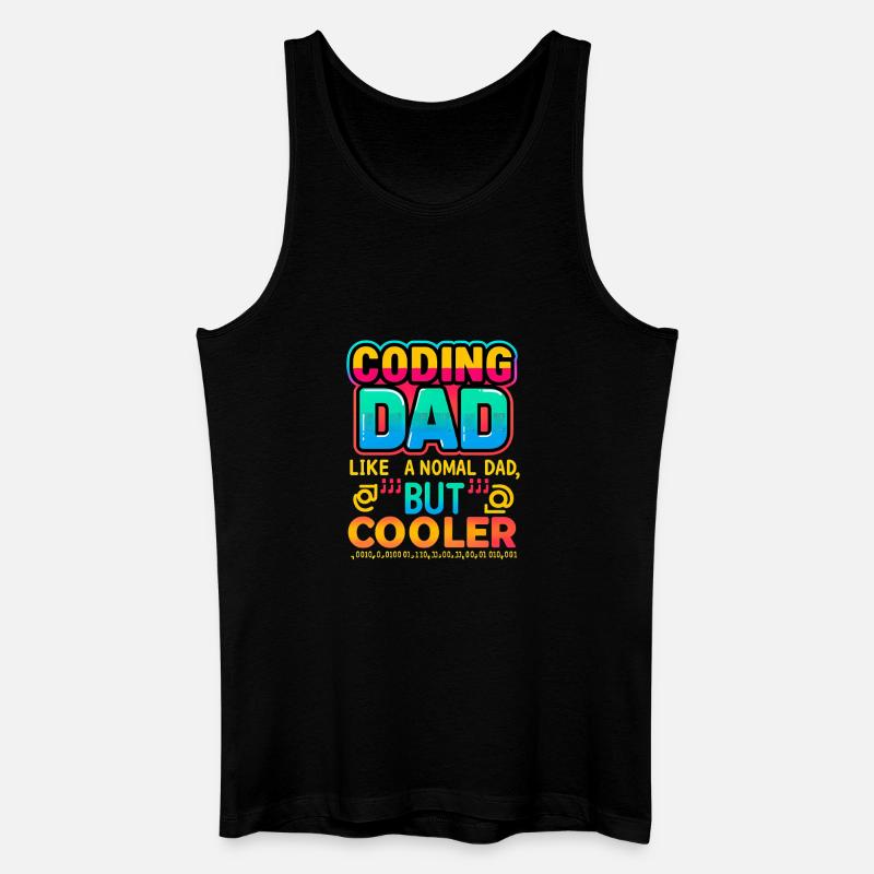 Programmieren Papa Cooler, Programmierer - Männer Bio Tank Top - Schwarz