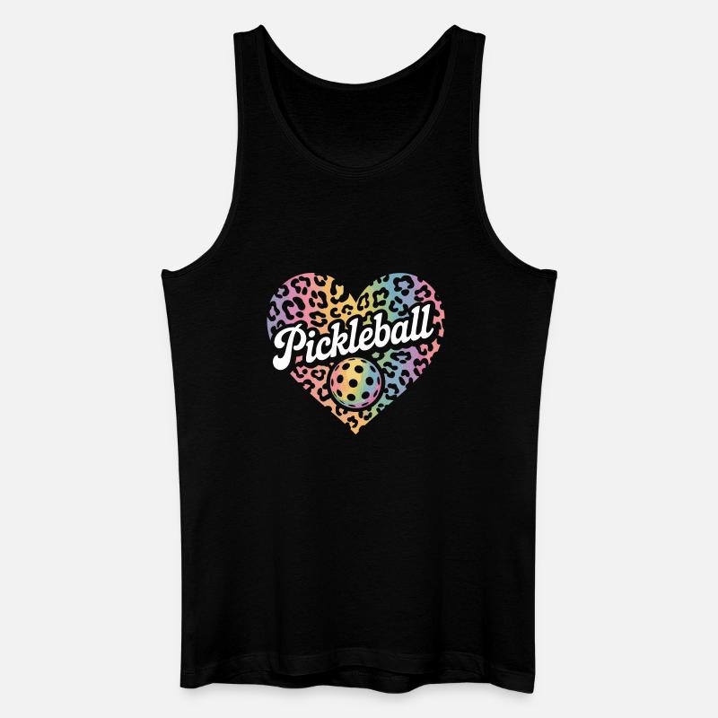Pickleball - Männer Bio Tank Top - Schwarz