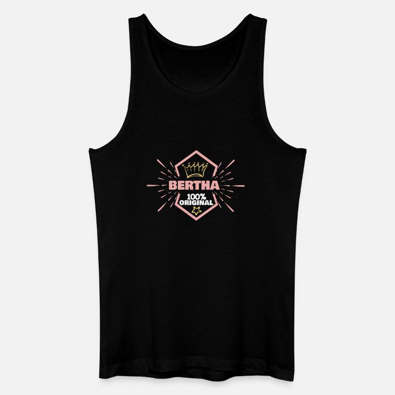 Bertha - Männer Bio Tank Top - Schwarz
