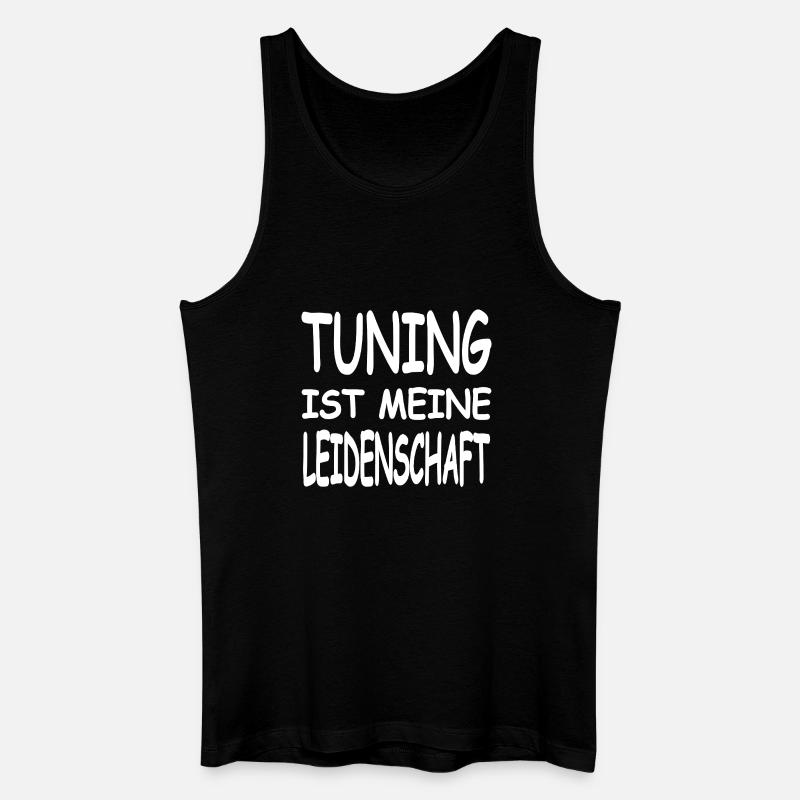Tuning - Männer Bio Tank Top - Schwarz