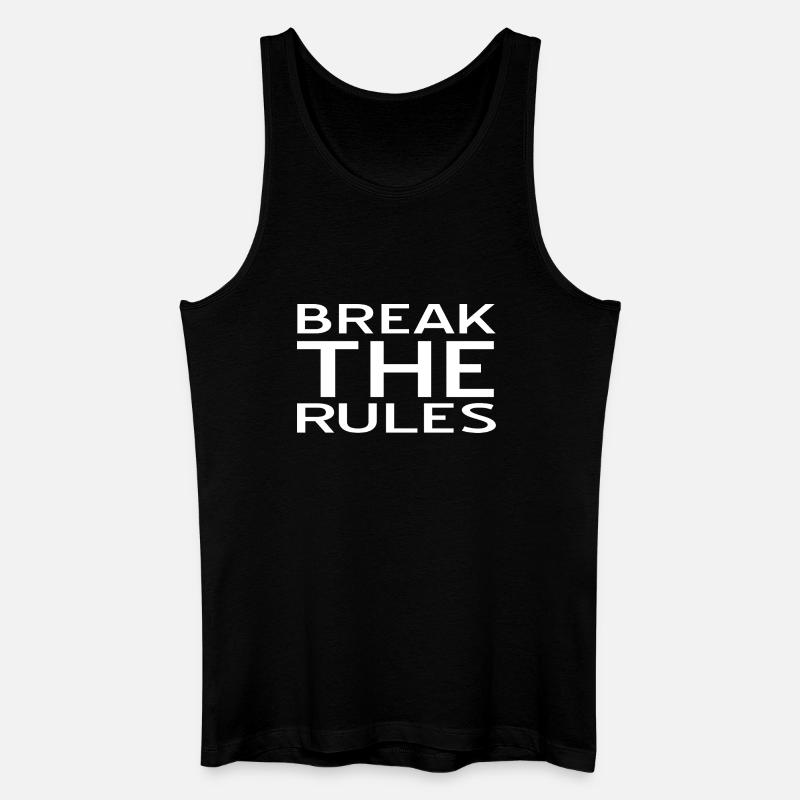 Regeln - Männer Bio Tank Top - Schwarz
