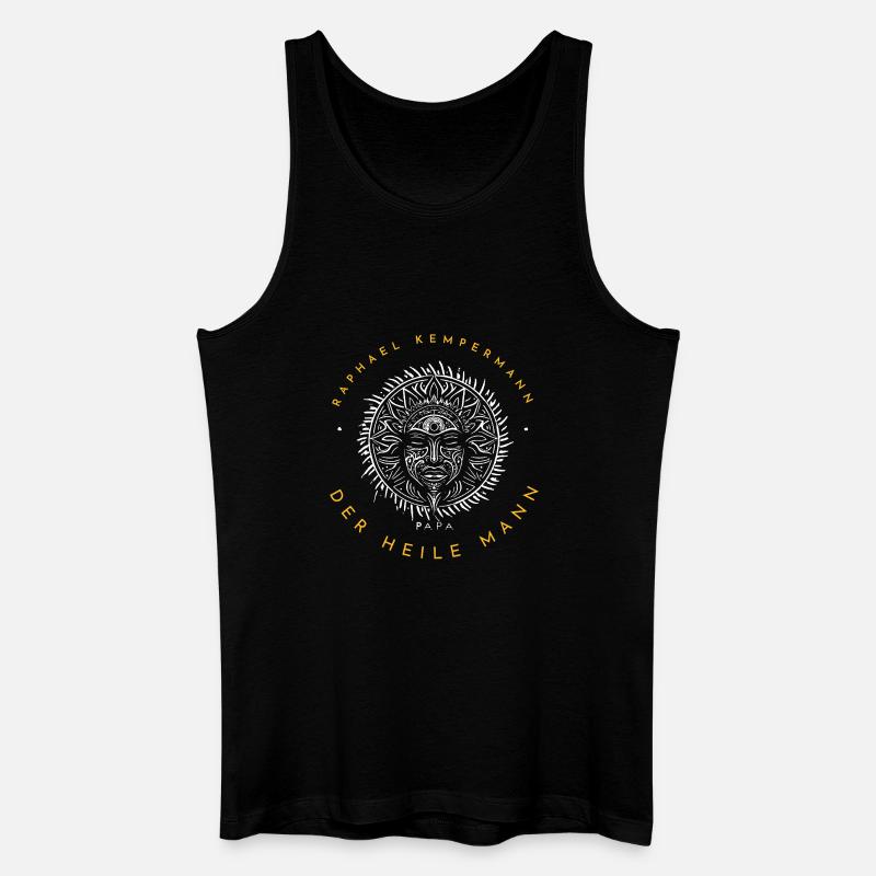 Raphael Kempermann "Der heile Mann" - Männer Bio Tank Top - Schwarz