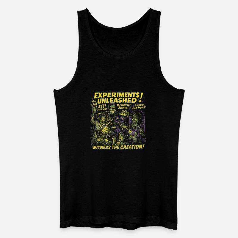 Experiments Unleashed Lab Filmplakat Halloween - Männer Bio Tank Top - Schwarz