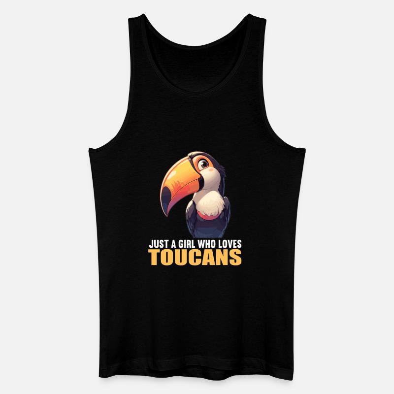 Tukane Tukan - Männer Bio Tank Top - Schwarz