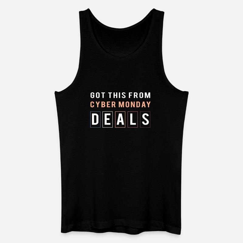 Cyber Monday Kaufrausch - Männer Bio Tank Top - Schwarz