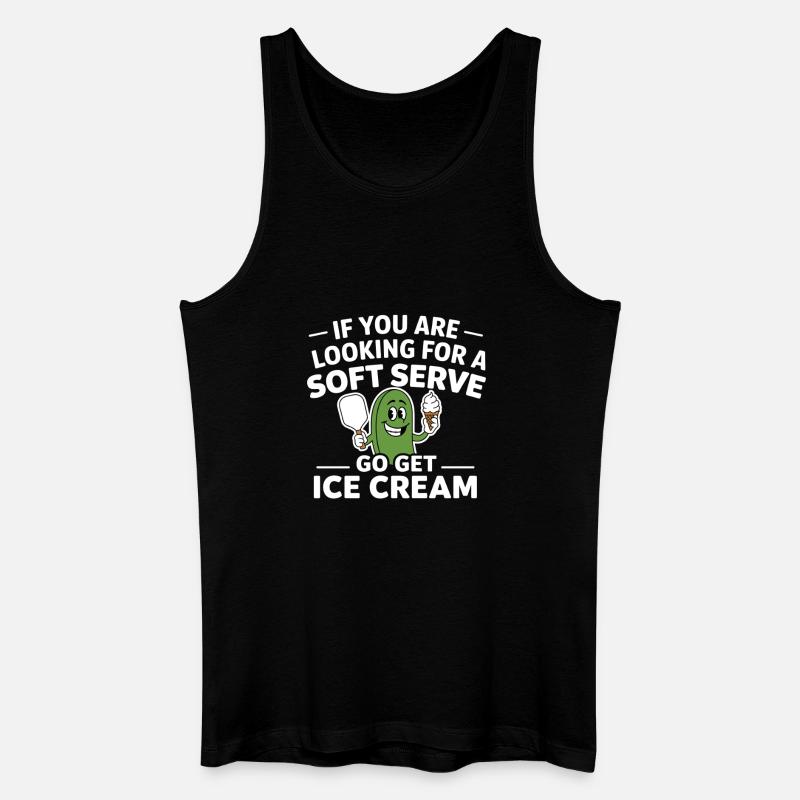 Pickleball Aufschlag - Männer Bio Tank Top - Schwarz
