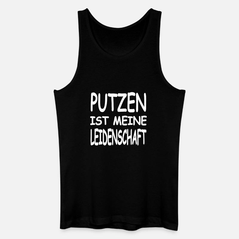 Putzen - Männer Bio Tank Top - Schwarz
