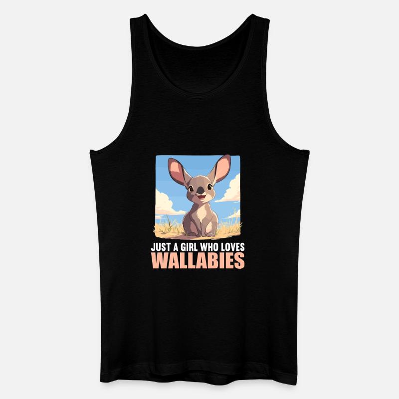 Wallabys Wallaby - Männer Bio Tank Top - Schwarz