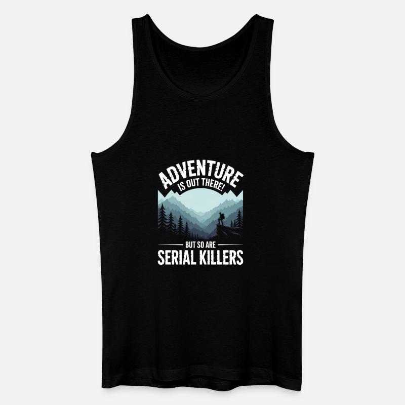 Adventure Is Out There Serial Killers - Männer Bio Tank Top - Schwarz