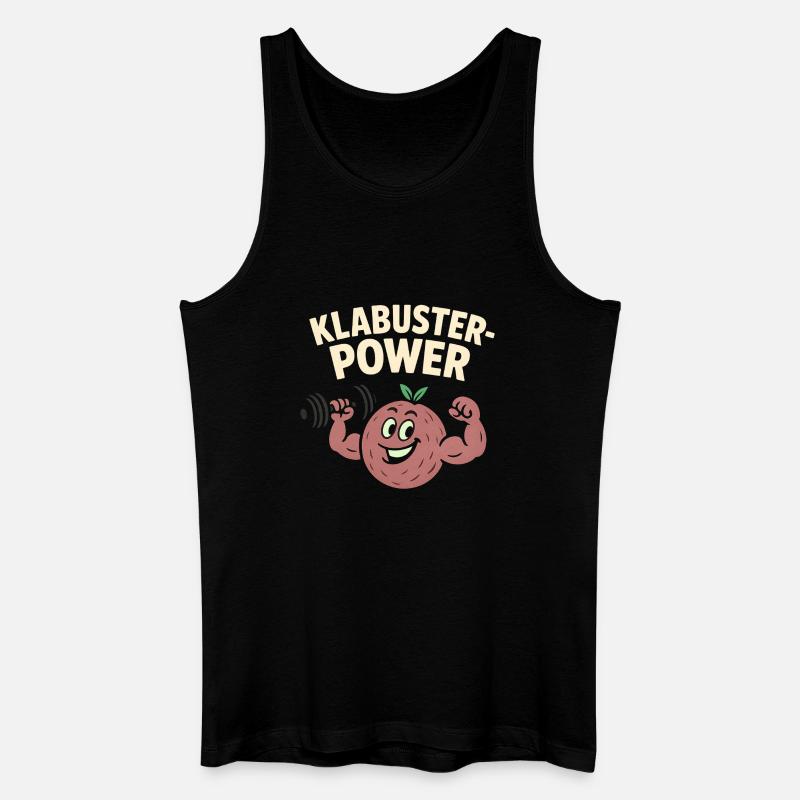 Klabuster Power Frucht-Training Klabusterbeeren  - Männer Bio Tank Top - Schwarz
