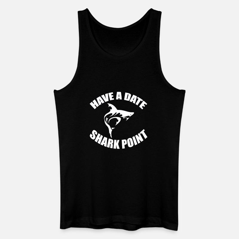 HAVE A DATE - SHARK POINT - Männer Bio Tank Top - Schwarz