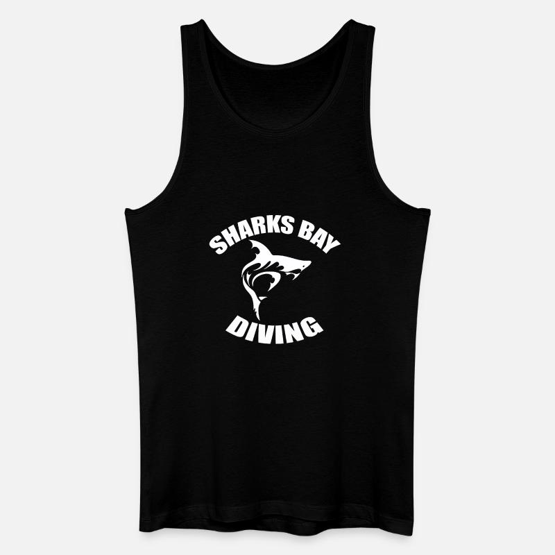 SHARKS BAY DIVING - Männer Bio Tank Top - Schwarz