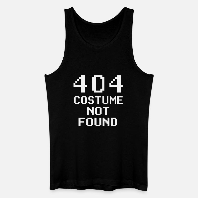 404 Costume Not Found - Männer Bio Tank Top - Schwarz