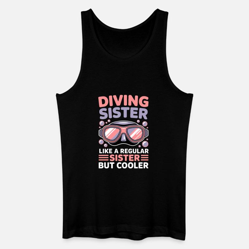 Tauchen Spruch Mädchen Lustiges Tauchen Geschenk - Männer Bio Tank Top - Schwarz