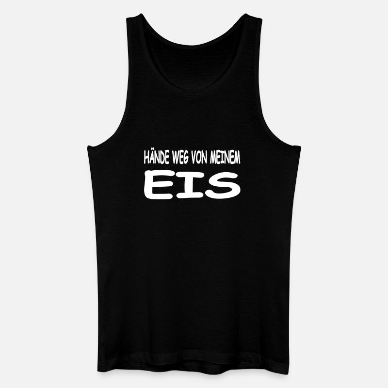 Eis - Männer Bio Tank Top - Schwarz