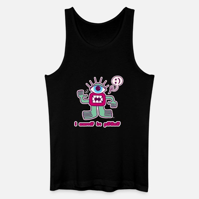 Außerirdischer - Männer Bio Tank Top - Schwarz