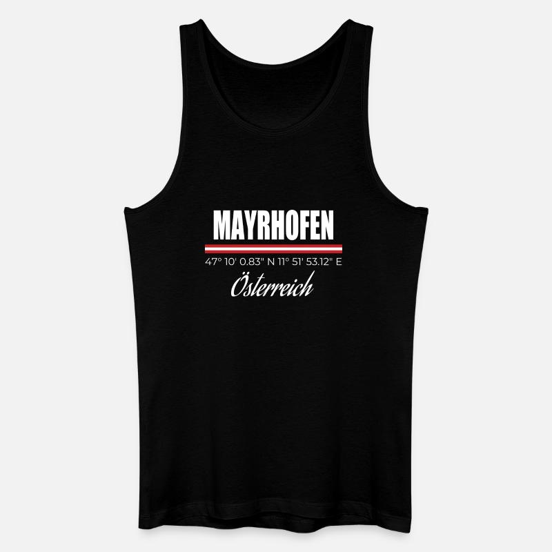 Mayrhofen - Männer Bio Tank Top - Schwarz