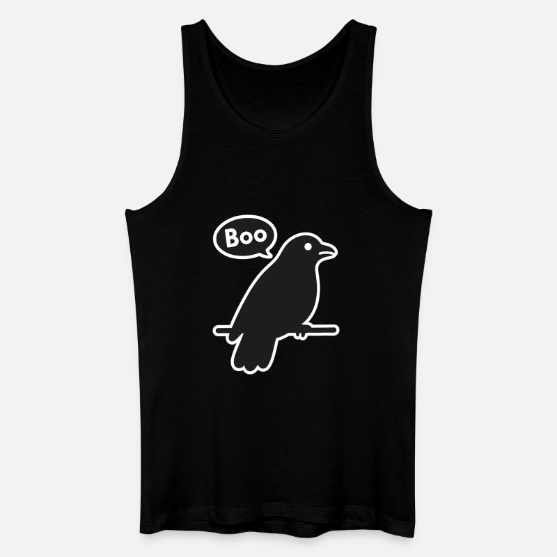 Krähe erschrecken - Männer Bio Tank Top - Schwarz