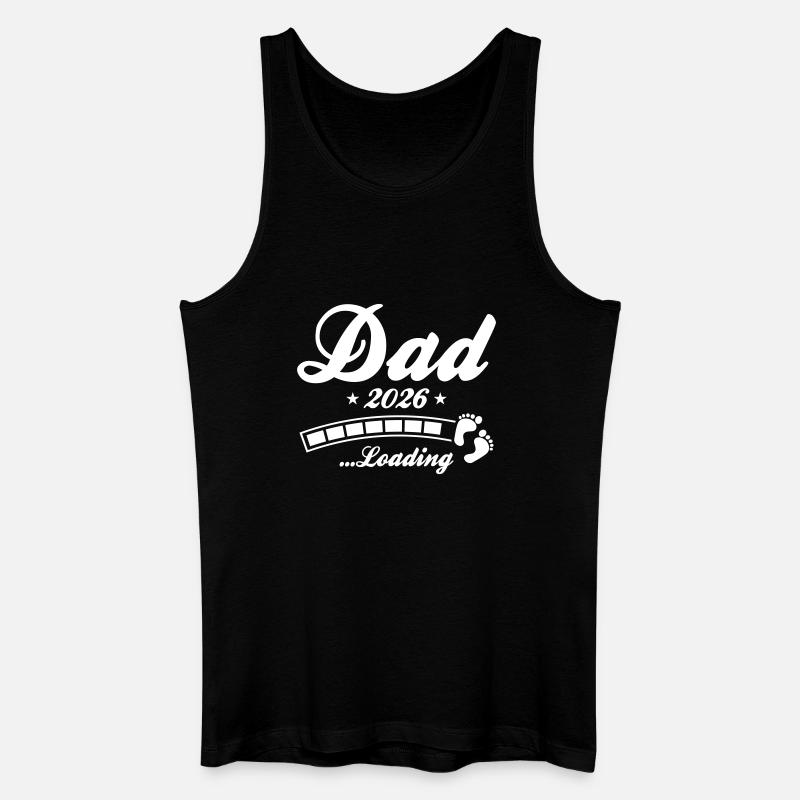 Dad 2026 Loading Papa - Men’s Organic Tank Top - black