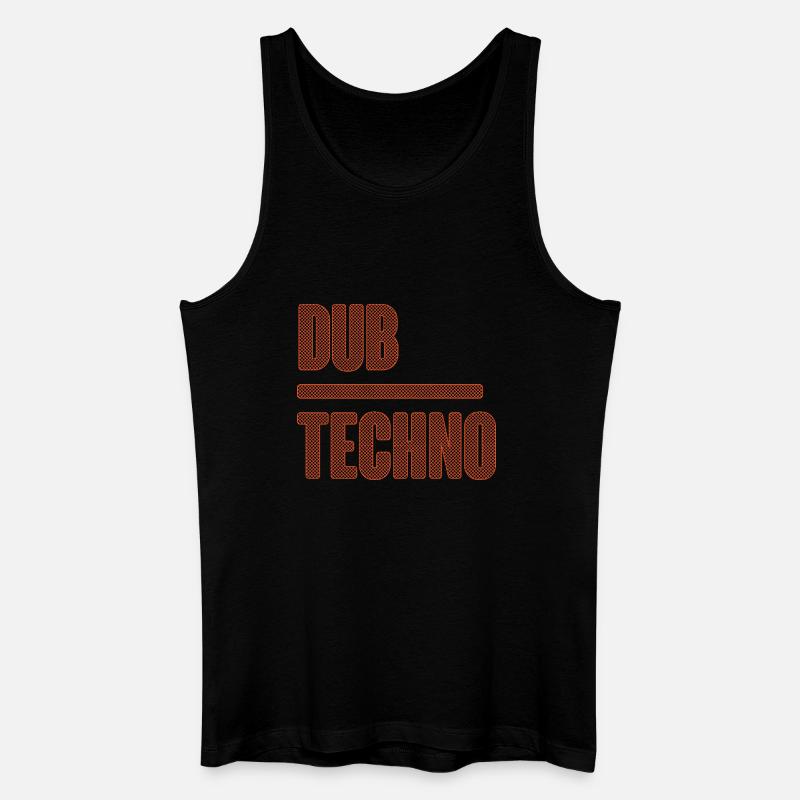 Dub Techno Mesh Neon - Männer Bio Tank Top - Schwarz