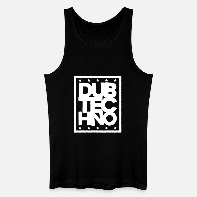 Dub Techno Light Edition - Männer Bio Tank Top - Schwarz