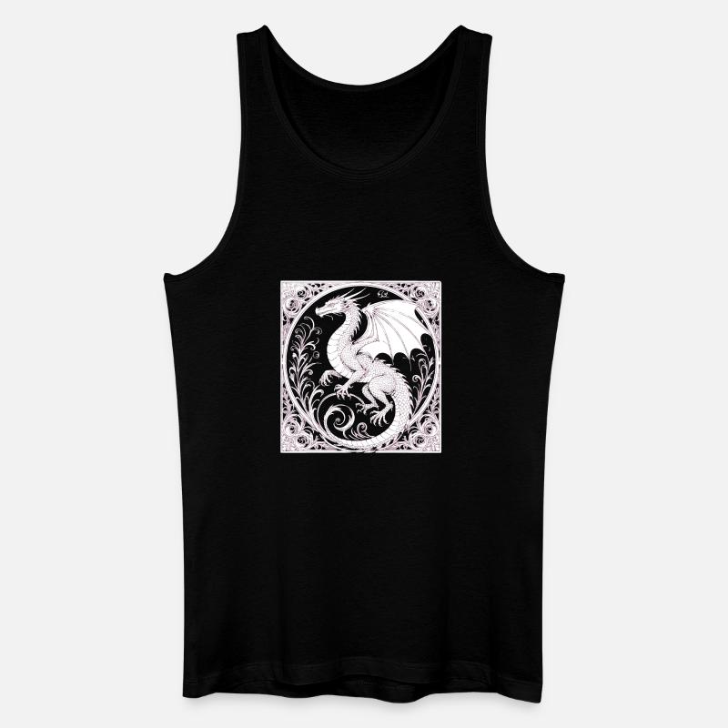 Dachen magie - Männer Bio Tank Top - Schwarz