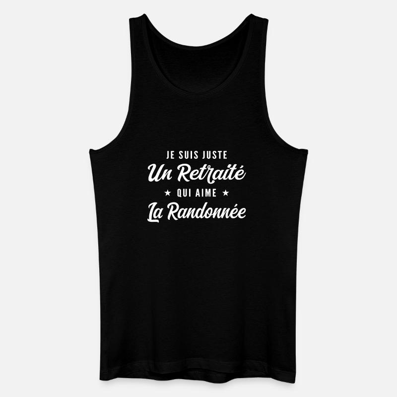 Pensionierter Pride-Wanderer - Männer Bio Tank Top - Schwarz