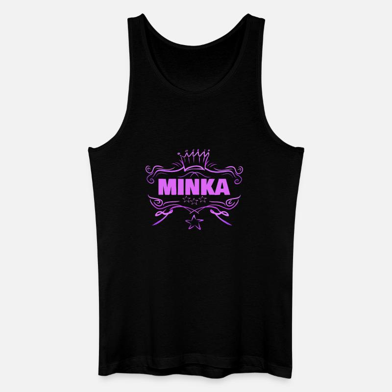 Minka - Männer Bio Tank Top - Schwarz