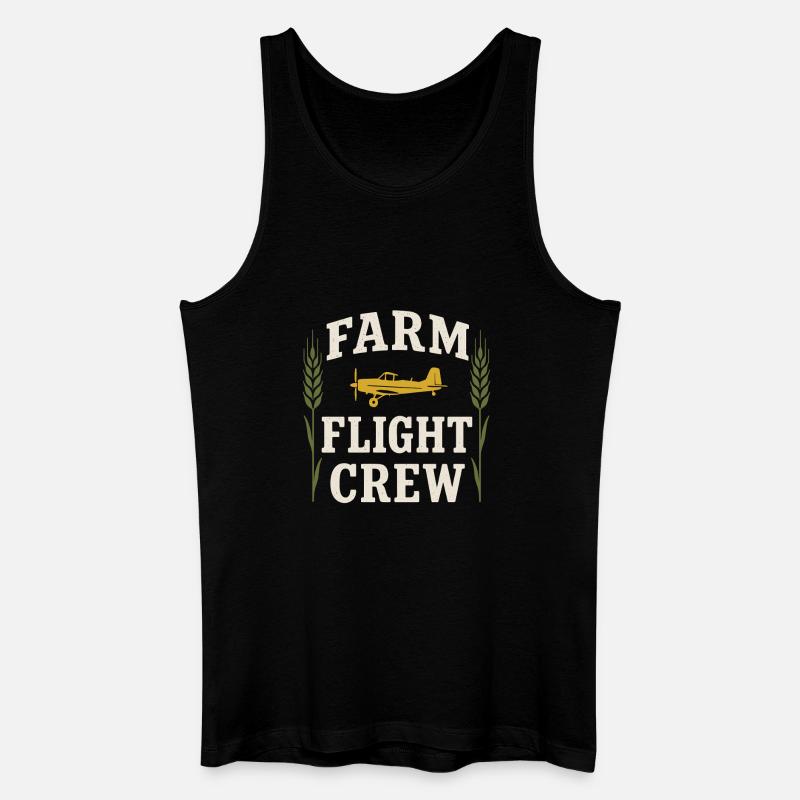 Ländliche Luftfahrt Landwirtschaft Pilotgeschenk - Männer Bio Tank Top - Schwarz