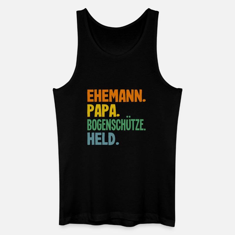 Bogenschießen Bogenschütze Geschenk - Männer Bio Tank Top - Schwarz