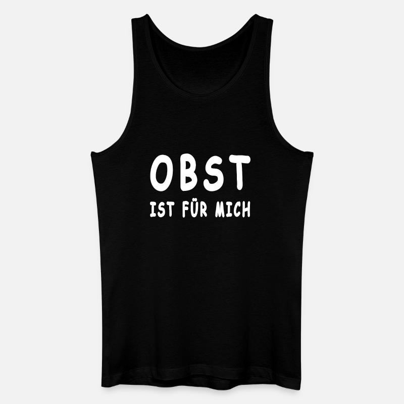 Obst - Männer Bio Tank Top - Schwarz