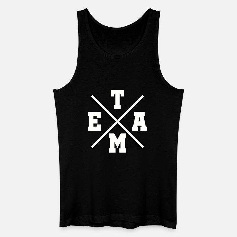 Team - Männer Bio Tank Top - Schwarz