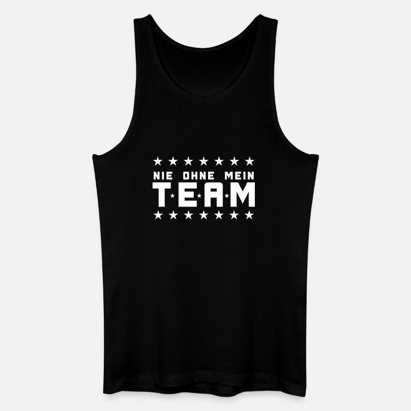Mein Team - Männer Bio Tank Top - Schwarz