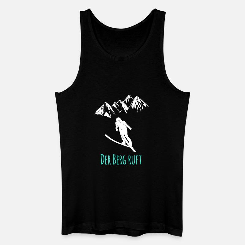 Skispringen - Männer Bio Tank Top - Schwarz