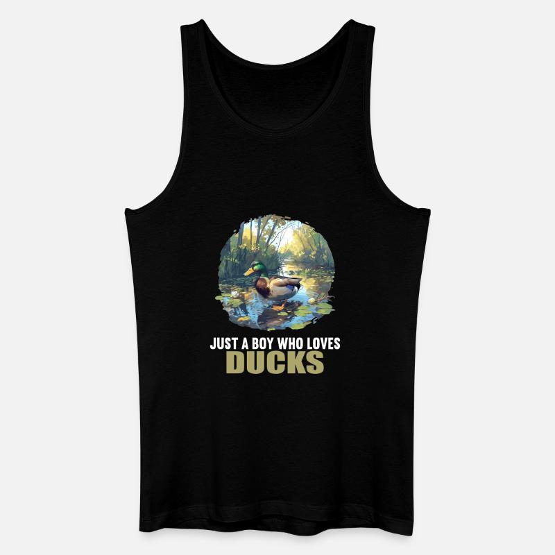 Enten Ente - Männer Bio Tank Top - Schwarz