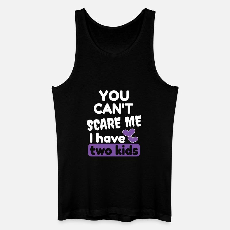 Ich habe zwei Kinder - Männer Bio Tank Top - Schwarz
