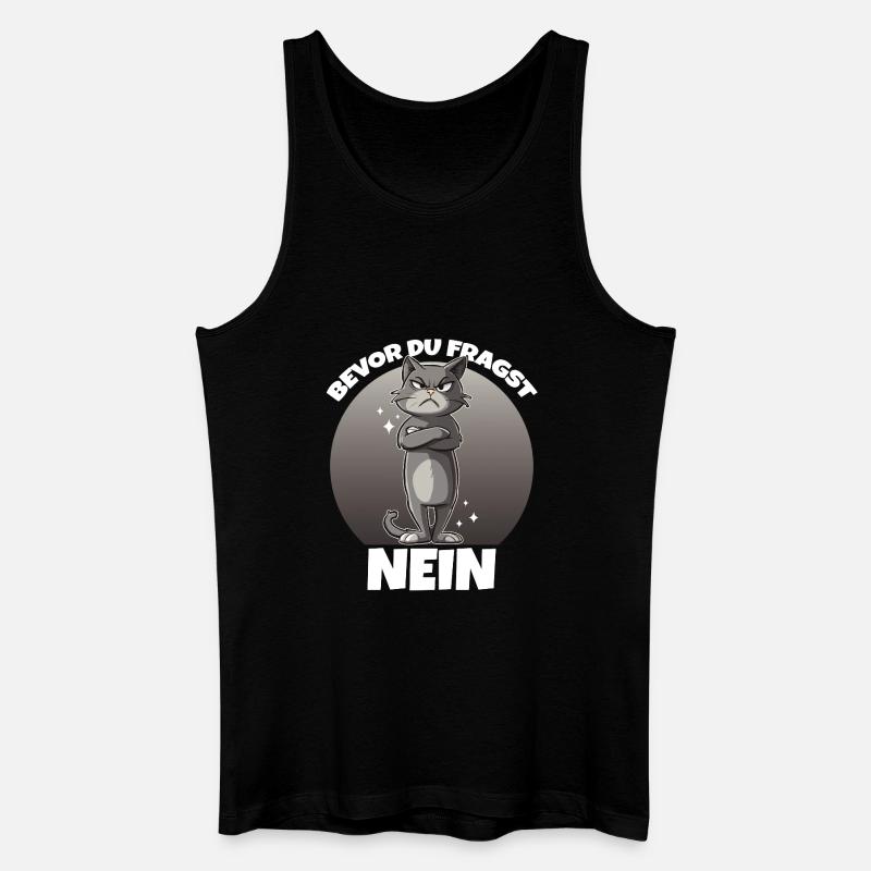 Grim Cat : Pas de dire - Débardeur bio Homme - noir