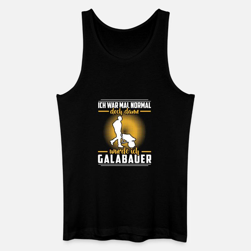 Galabauer war normal Landschaftsgärtner - Männer Bio Tank Top - Schwarz