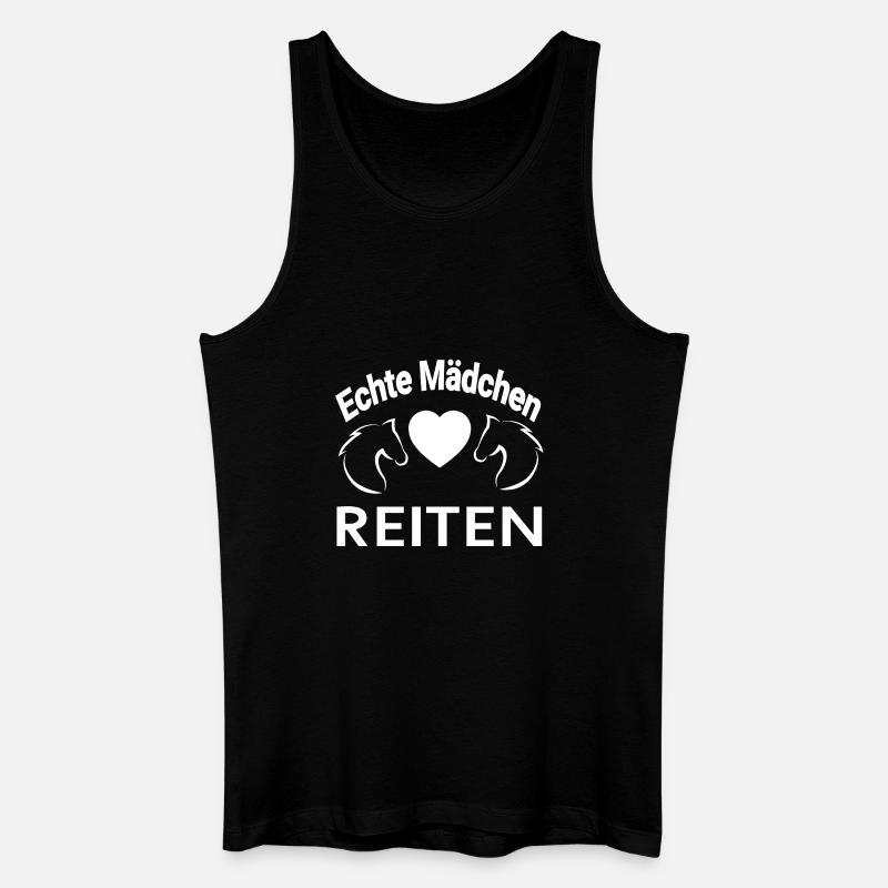 Pferde - Männer Bio Tank Top - Schwarz