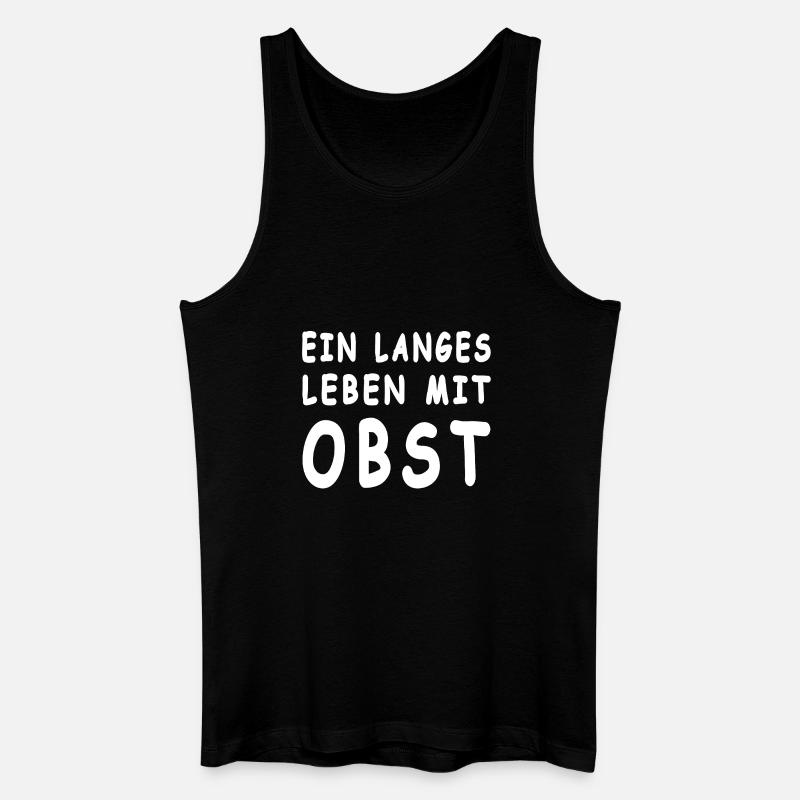 Obst - Männer Bio Tank Top - Schwarz