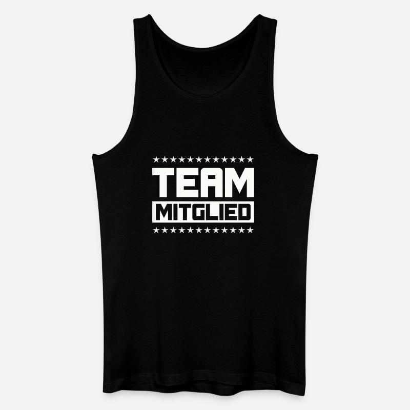 Team Mitglied - Männer Bio Tank Top - Schwarz