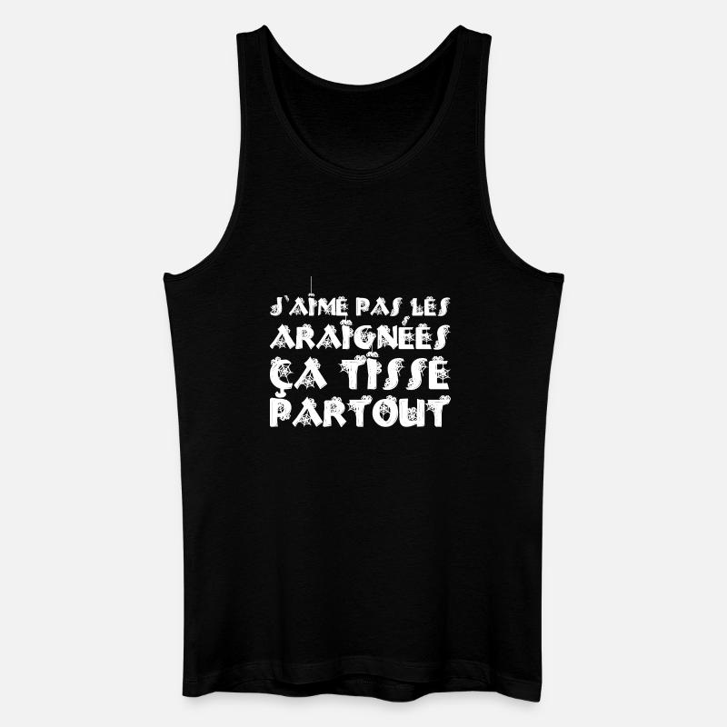 SPINNEN WEBEN ÜBERALL! - Männer Bio Tank Top - Schwarz
