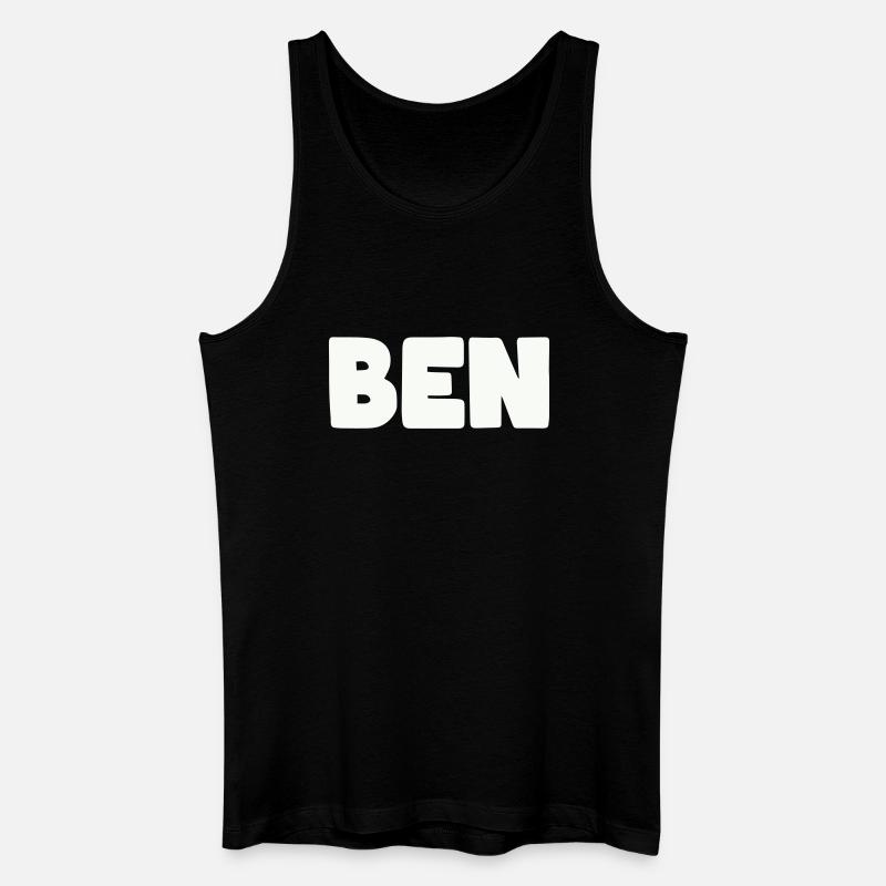 Ben Name - Männer Bio Tank Top - Schwarz